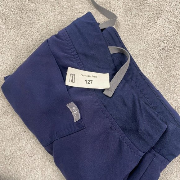 FIGS Zamora Jogger Scrub Pant Women's Size 2XL XXL Navy Blue Pockets Comfort - Picture 14 of 14